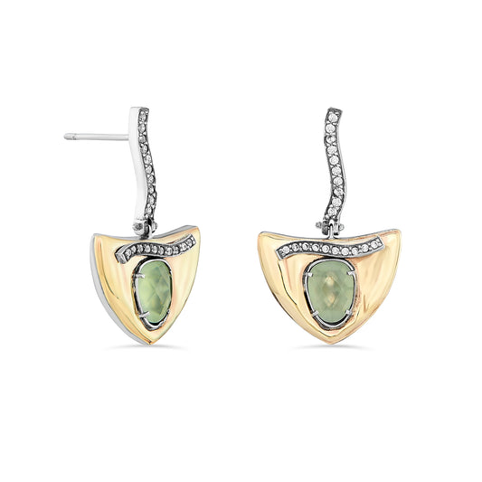 Brincos Marelia prehnite