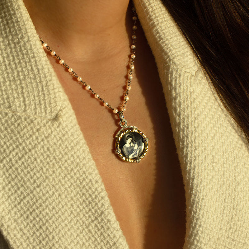 Medalha Dia da Mãe (Mãe Divina) mini