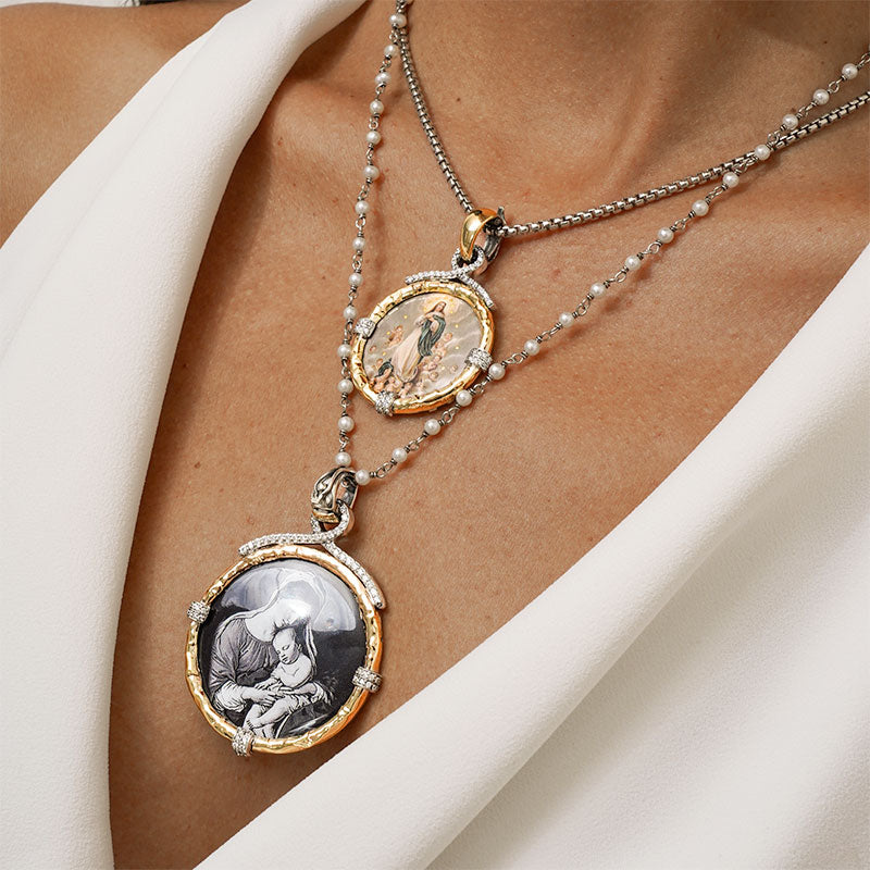 Medalha Dia da Mãe (Mãe Divina) pequena