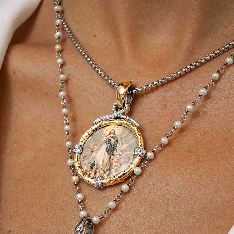 Medalha Dia da Mãe (Mãe Divina) pequena